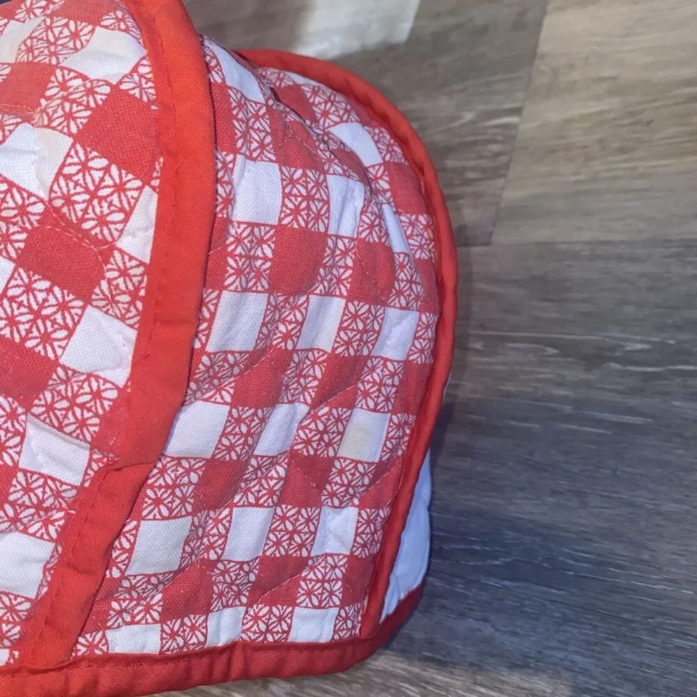 Vintage HBI- 1977 Toaster Cover Quilted Strawberry Kitchen Decor Jar,Cottagecore